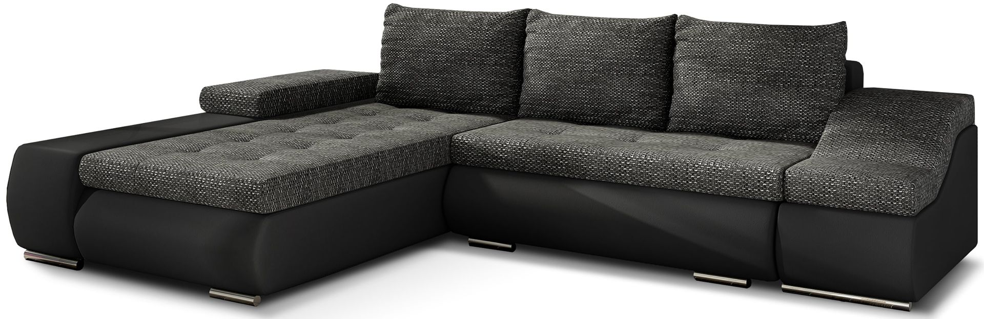 Kulmasohva Eltap Ontario 295x200x82 cm Musta Vasen