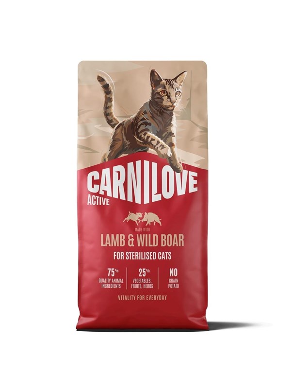 Carnilove Active Cat Lamb Boar Sterilised 2kg
